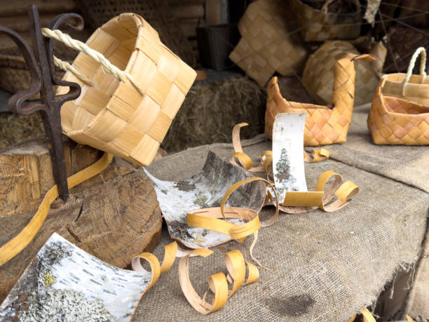 istock A table with a bunch of baskets and a broken basket 2190493918