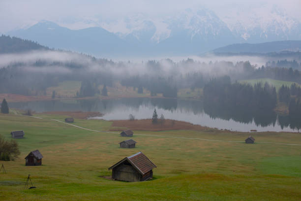 istock A field path leads to the beautifully situated Geroldsee. 2190495264