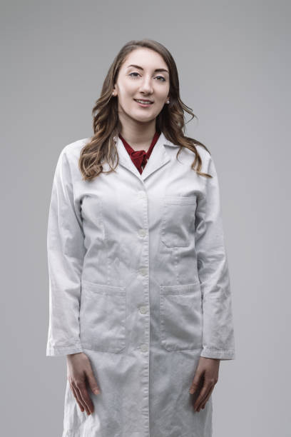 istock Confident young female scientist smiling at the camera in a lab coat 2190495297