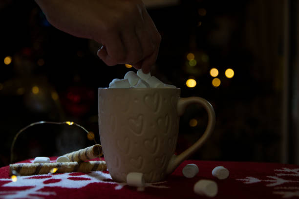 istock a cup of hot chocolate with marshmallow 2190499287