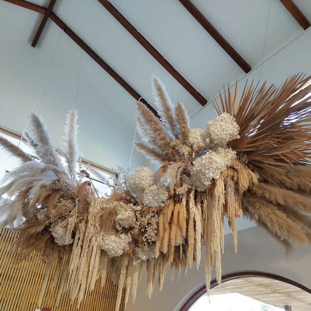 istock Dried flowers hanging as decorations from the ceiling 2190511663