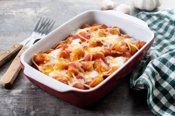istock Gnocchi Alla Sorrentina on wooden table 2190512672