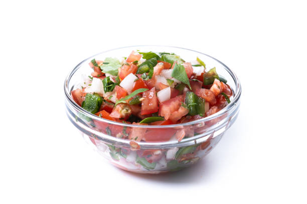 istock Pico de Gallo sauce isolated on white background 2190512965