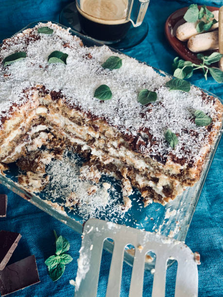istock Italian Tiramisu. Classic coffee tiramisu. 2190515695