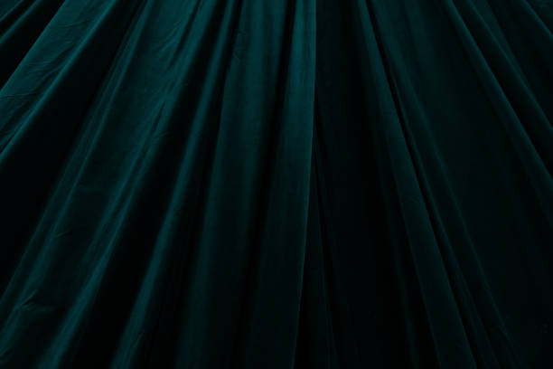 istock Turquoise curtain in theatre background 2190523293