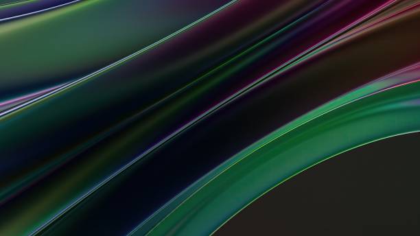 istock An abstract background created with a twisted dark atmosphere of chrome, featuring elegant and modern curves made from a metal plate, designed for contemporary art. 2190528042