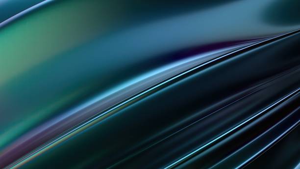 istock An abstract background featuring a twisted dark chrome metal plate with a luxurious and modern feel, showcasing elegant and contemporary 3D rendering. 2190528482