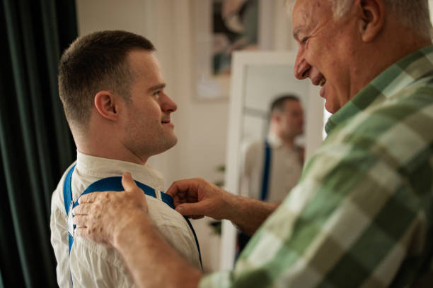 istock Getting Son Ready for Prom Night at Home 2190530590