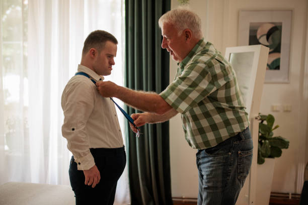 istock Getting Son Ready for Prom Night at Home 2190530714