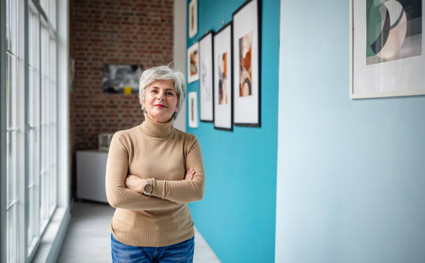 istock Confident Art Gallery Curator Standing Inside a Contemporary Exhibition Space 2190549796