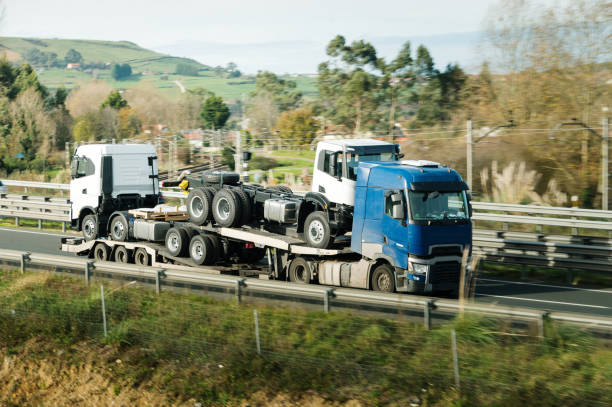 istock Truck carrying trucks 2190549845