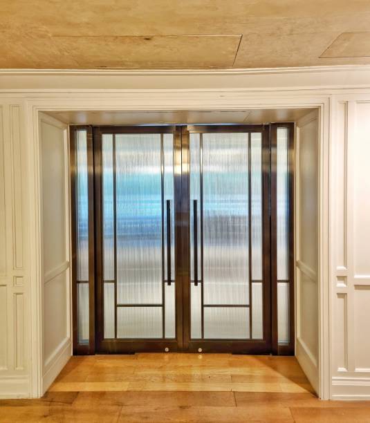 istock Closed glass doors 2190551704