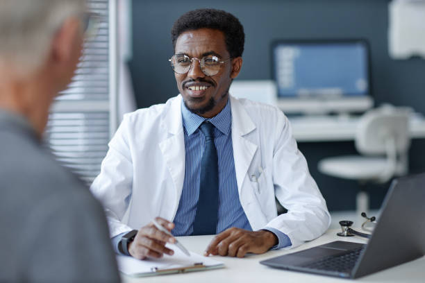 istock Smiling African American Doctor 2190554683