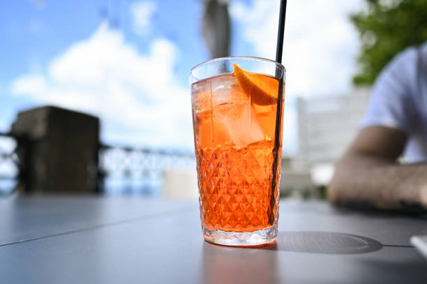 istock Spritz cocktail in Italian restaurant 2190560524