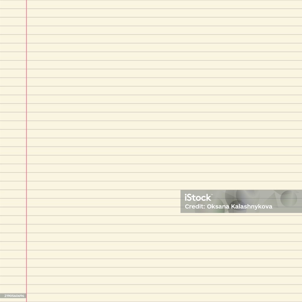 Blank Lined Notebook Paper Background With Horizontal Blue Lines Stock ...