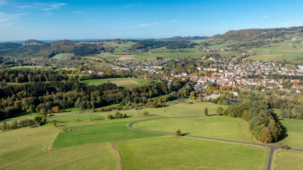 istock Gersfeld, Rhoen - German low mountain landscape. Rural scene. 2190574499