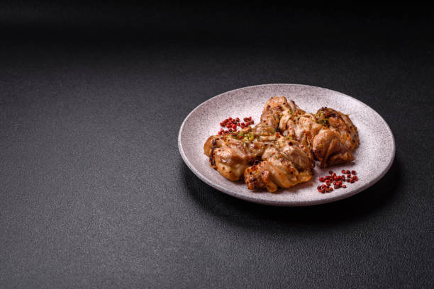 istock Grilled boneless chicken thigh with salt, spices and herbs 2190577398