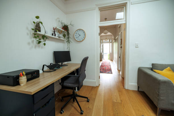 istock Home office with desktop PC with no people 2190577735