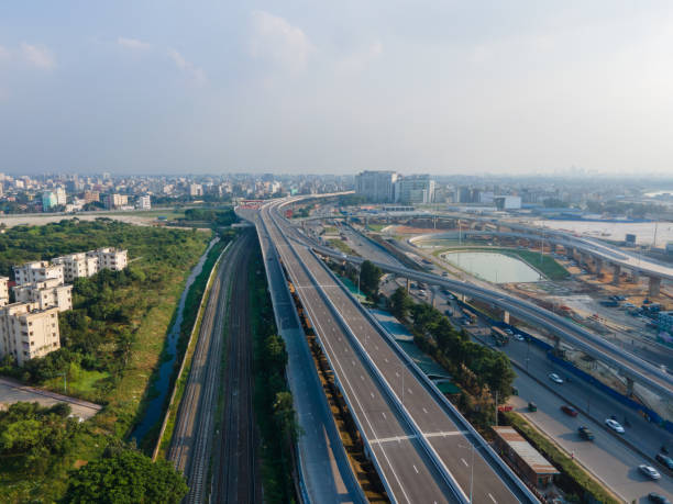 istock Aerial Drone View of Dhaka Elevated Expressway, Bangladesh Urban Development 2190582017