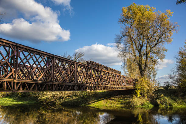 istock Bridge in Witkowice over the Bzura River 2190582700