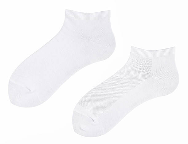 istock White long socks is isolated on a white background. Without labels. 2190585467