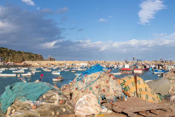 Algerian port , cherchel port with sardinier