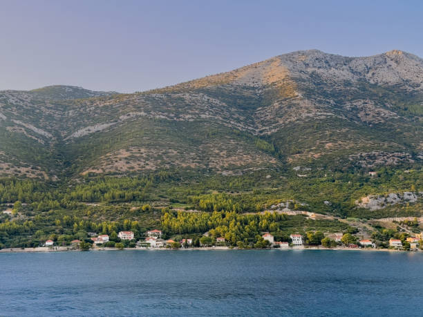 istock Mainland coastline above Kuciste, Korcula, Croatia 2190594362