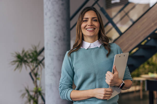 istock Confident businesswoman in modern office 2190602032