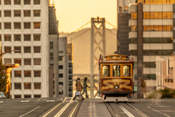 San Francisco Nob Hill Cable Car stock photo