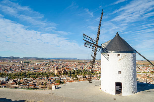 istock Typical windmills in Consuegra, Castilla La Mancha, Spain 2190603142