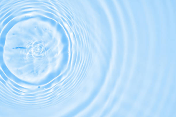 istock Abstract transparent water shadow surface texture natural ripple on blue background 2190605417
