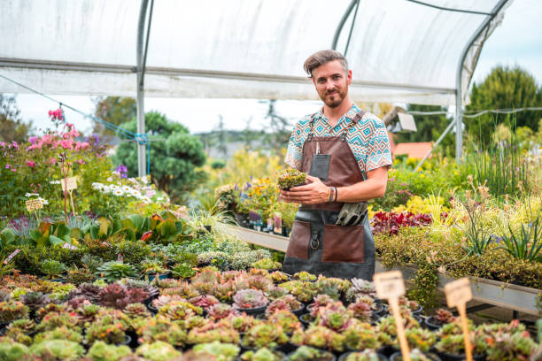 istock Caucasian Gardener Working on Garden Greenery 2190607244
