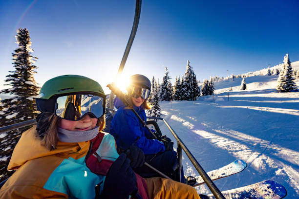 istock Chairlift at sunset 2190616210