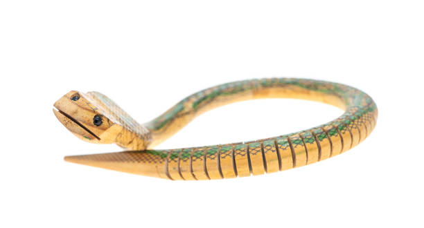 istock wooden snake asian toy isolated over a white background 2190619659