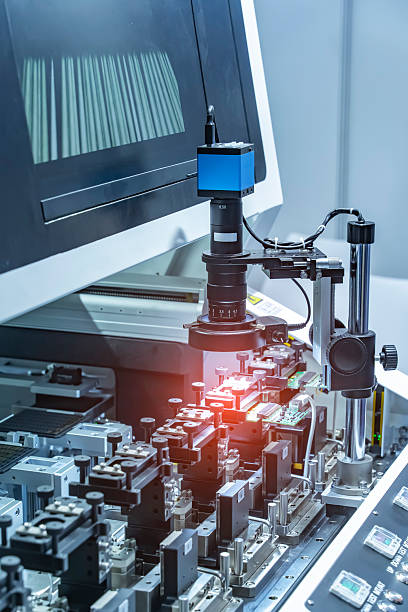 istock smart robot in manufacturing industry for industry 4.0 and technology concept. Robotic vision sensor camera system. 2190619677