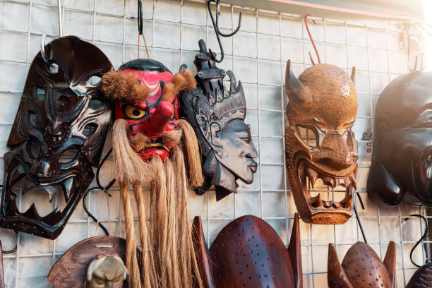 istock Goods on display at a flea market stall 2190620215
