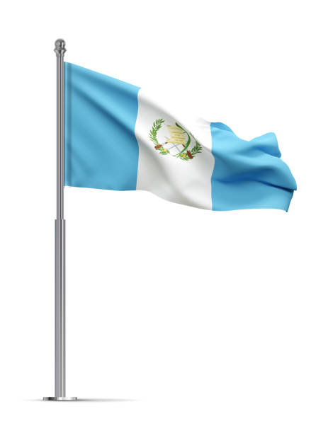 istock Flag of Guatemala isolated on white background 2190621882