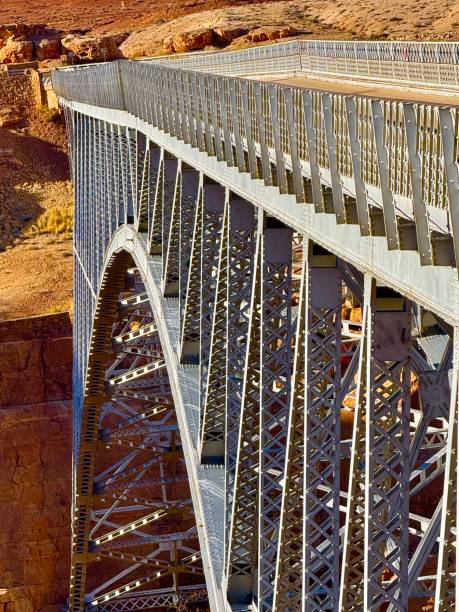 Two bridges, one historic and one new over the Colorado River at Glen Canyon National Recreation Area