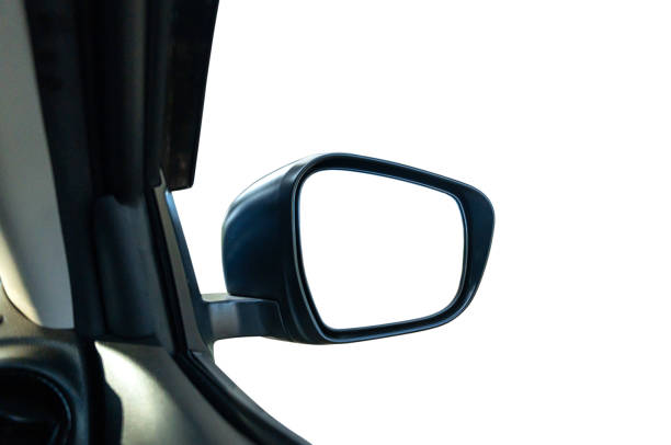 istock Blank wing mirror of a car Isolated on white background clipping path 2190625575
