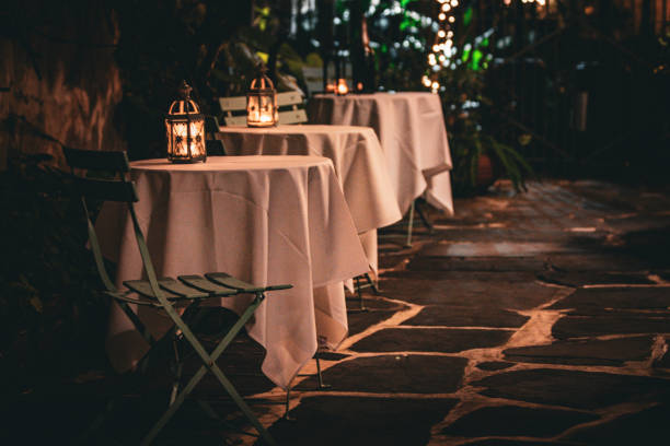 istock Intimate outdoor dining by candlelight 2190629316