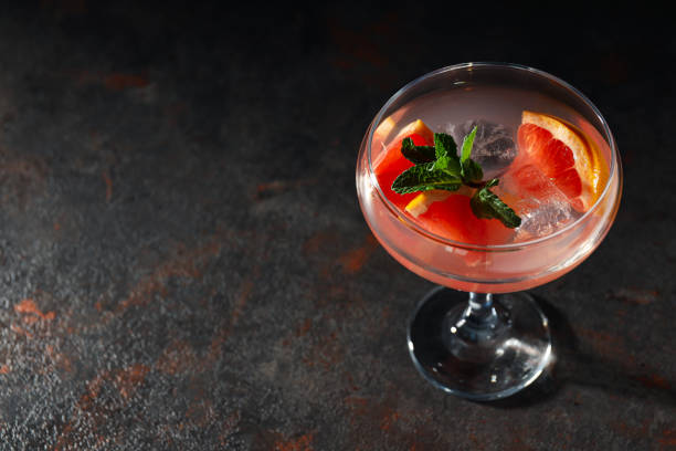 istock Grapefruit cocktail, alcohol or non alcoholic drink for party, space for text 2190633087