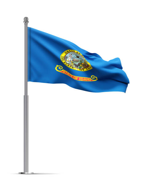 istock Flag of Idaho - US state - isolated on white background 2190633108
