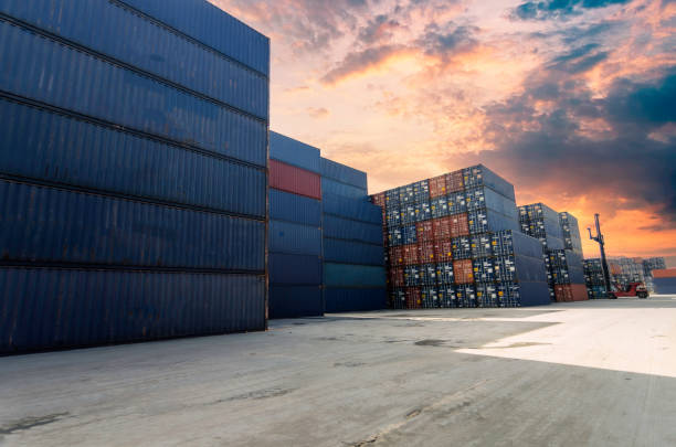 istock Containers in the port, Shipping and Transportation concept 2190634962