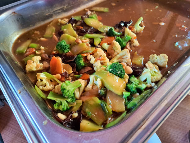 Vegetable Stir Fry Fried. Food Menu.