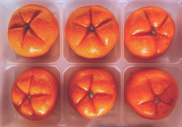 Snacks made in the shape of oranges