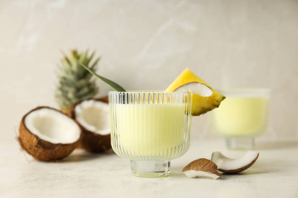 istock Fresh summer cocktail - Pina colada, fresh summer drink concept 2190644475