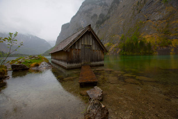 istock Obersee is a small natural lake in Germany 2190644719