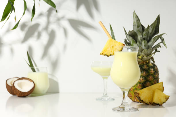 istock Fresh summer cocktail - Pina colada, fresh summer drink concept 2190644852