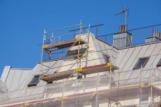 istock Construction site, scaffolding, old building, commercial building, residential building, refurbishment, renovation, Bremen, Germany 2190646759