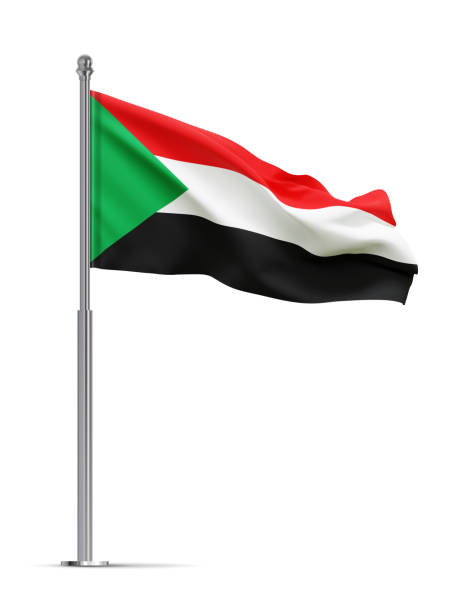istock Flag of Sudan isolated on white background 2190649326